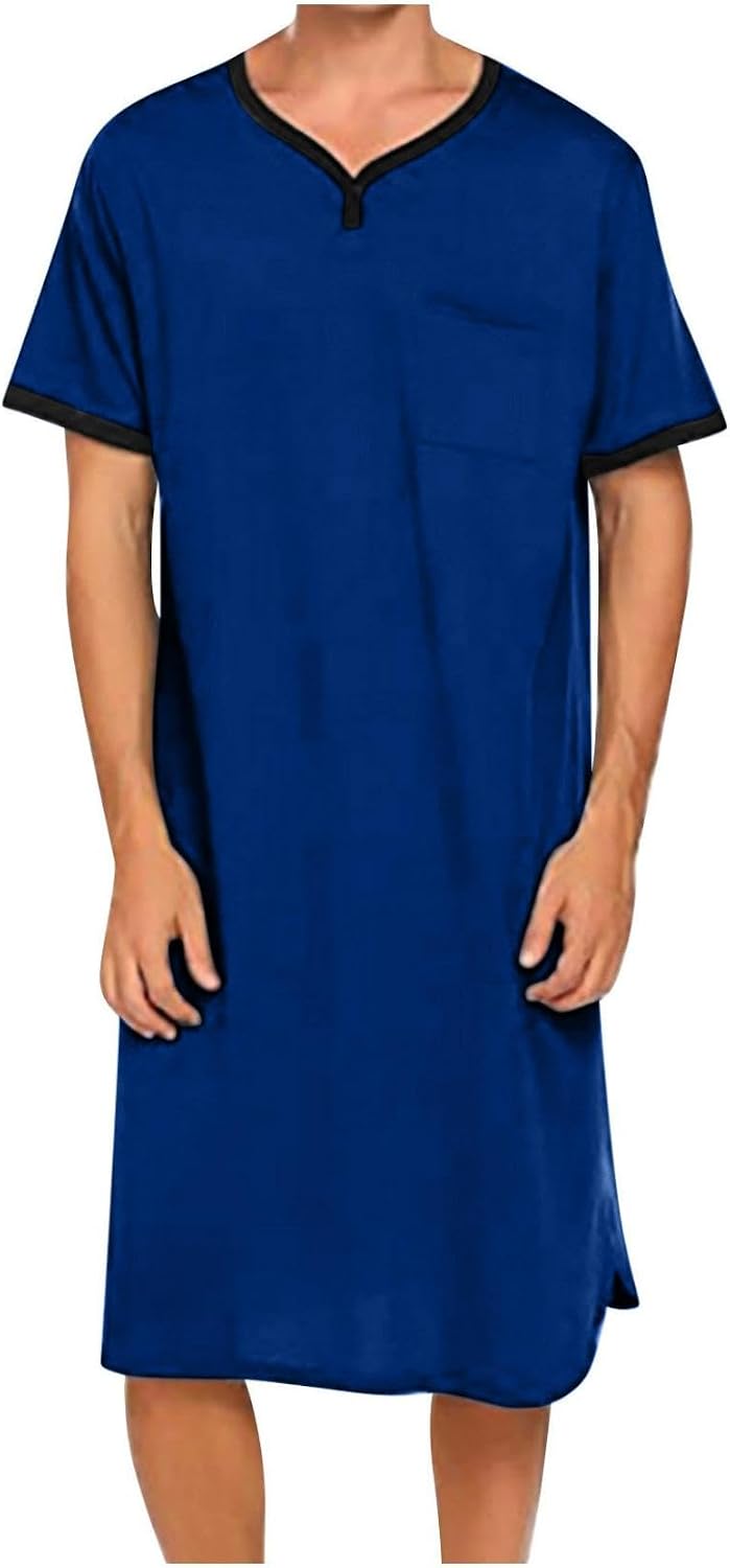 Men's Loose Henley Sleep Shirt Men's Loose Henley Sleep Shirt