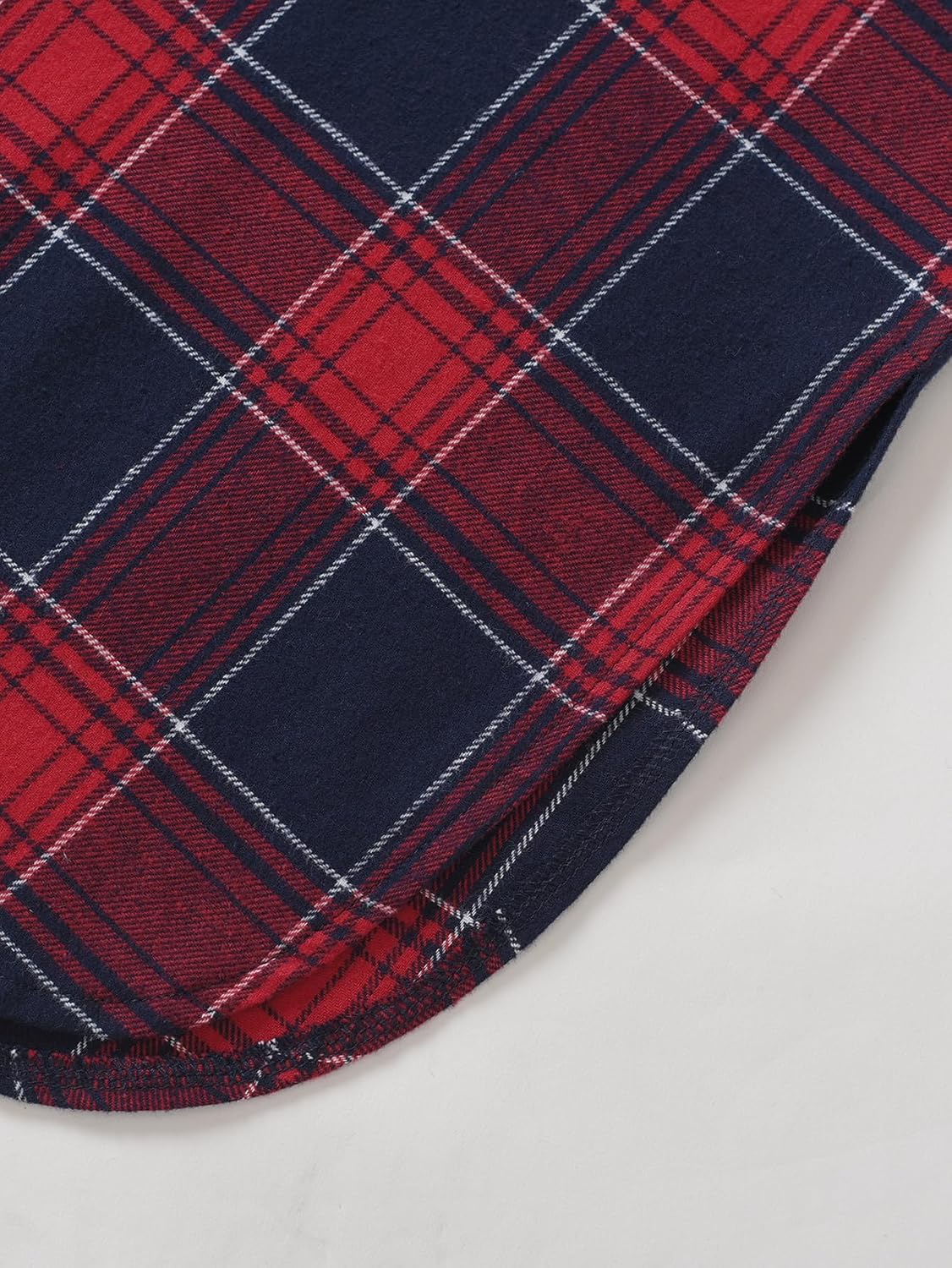 Men's Cotton Flannel Long Sleeve Night Gown