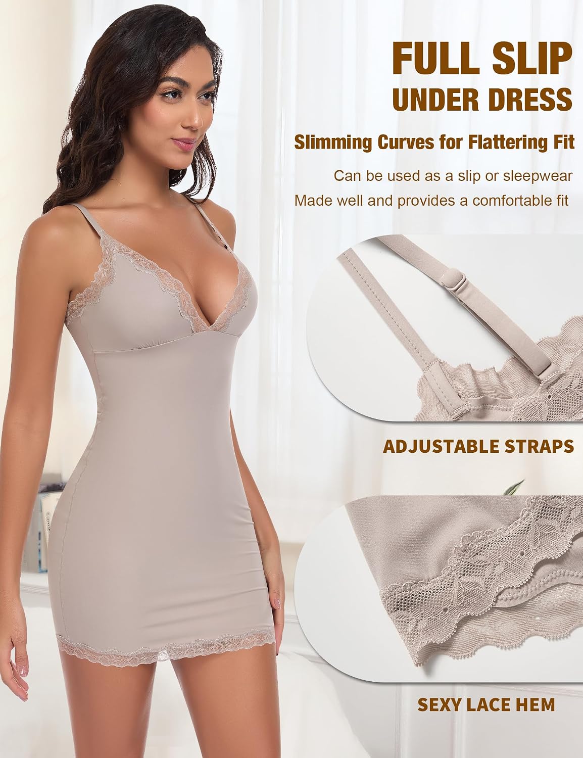 Women’s Adjustable-Strap Mini Cami Dress