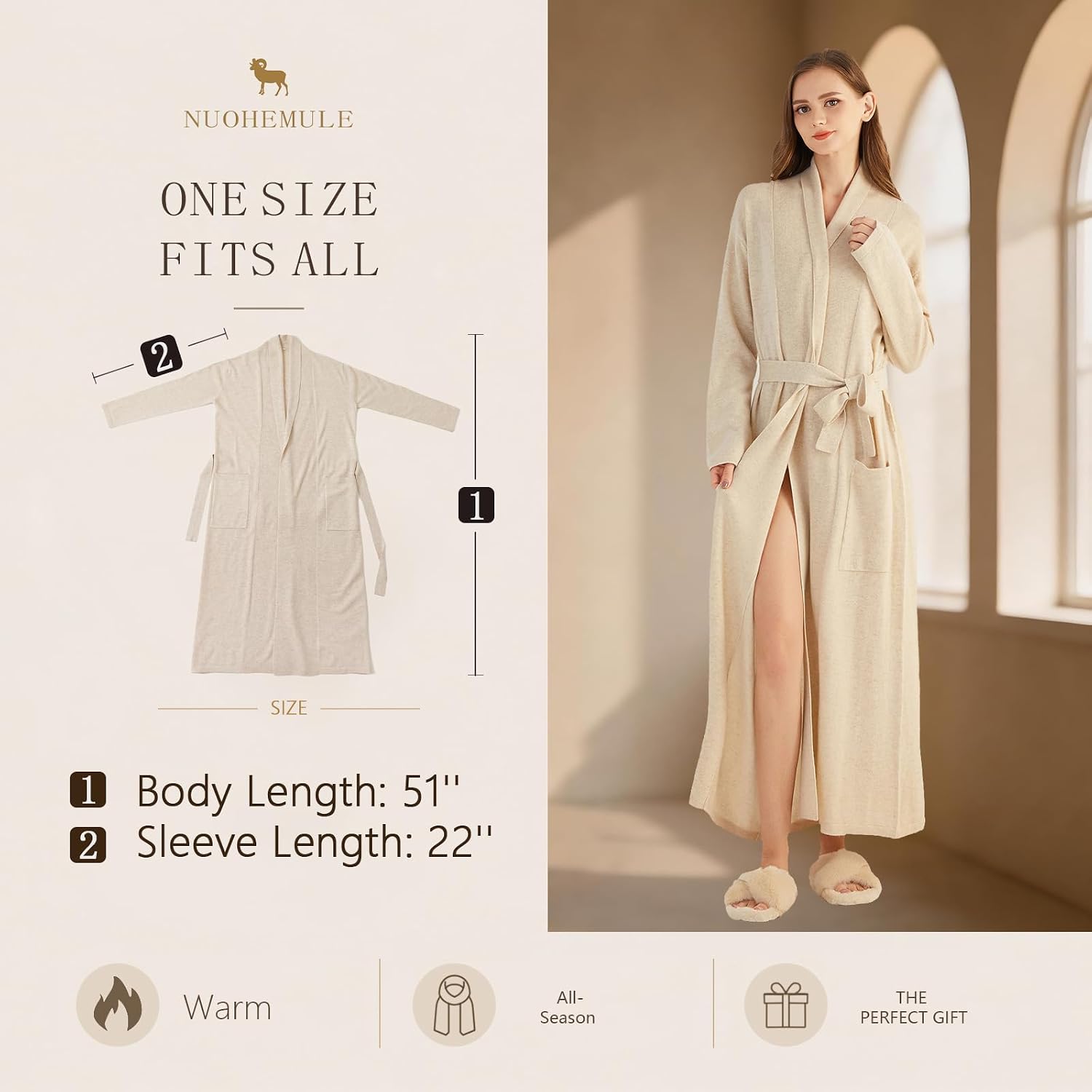 Women’s Lightweight Plush Bathrobe