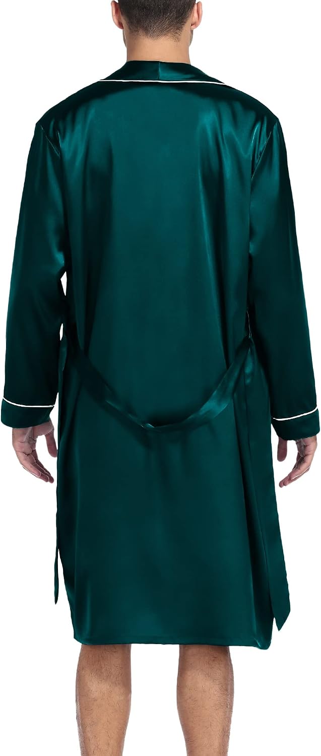 Men's Satin Kimono Bathrobe with Shorts Set Men's Satin Kimono Bathrobe with Shorts Set