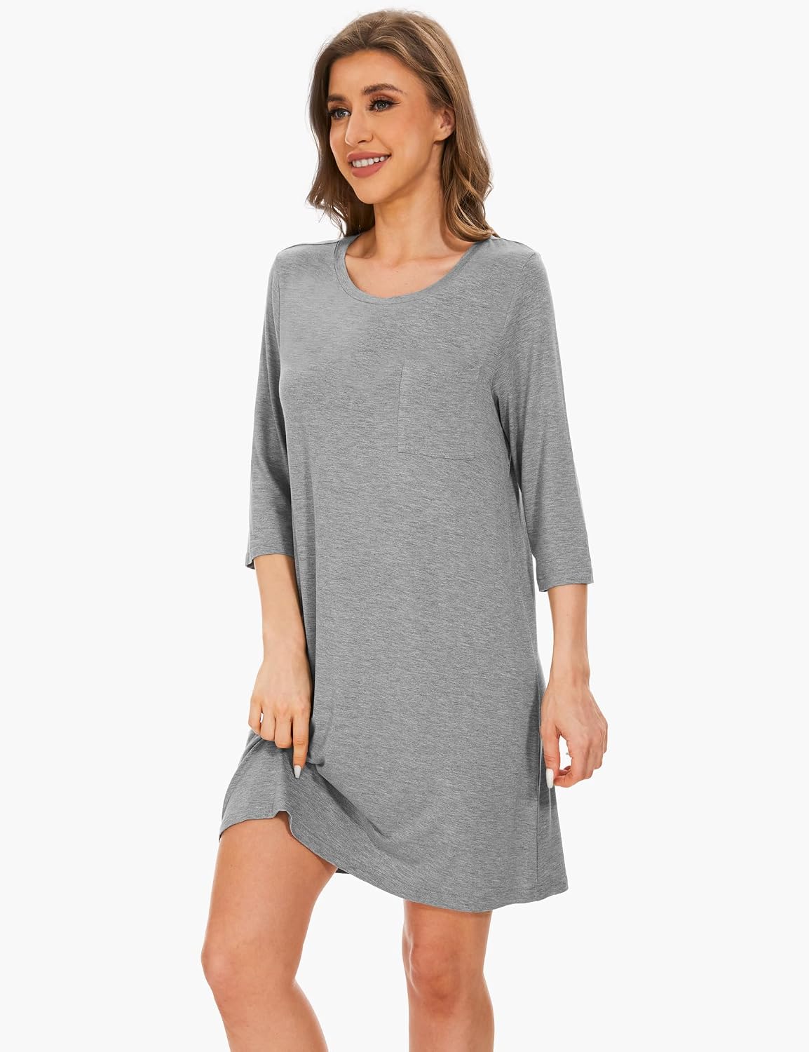 Women’s Viscose Crew Neck Sleep Dress