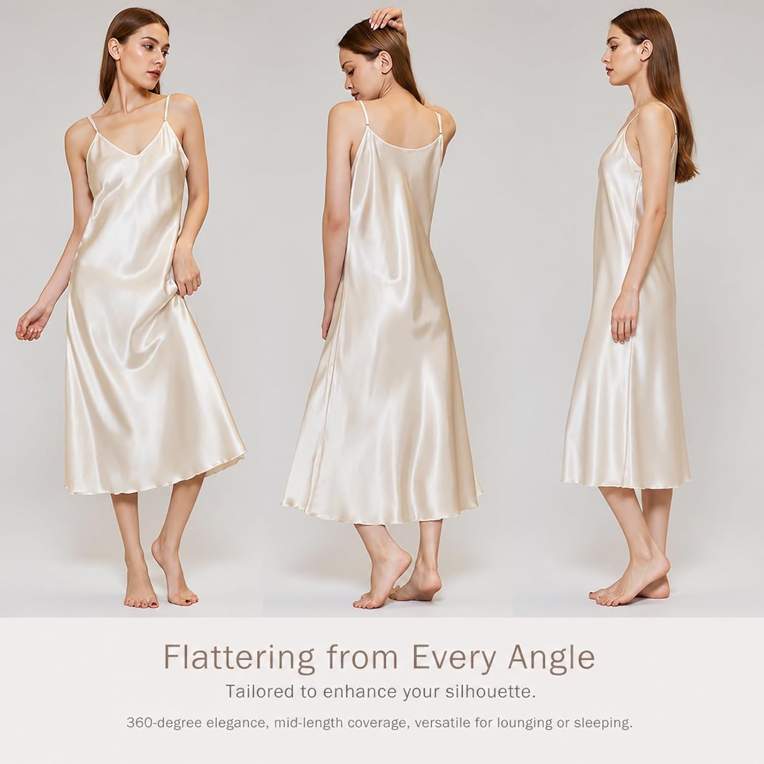 Women’s V-Neck Long Slip Nightdress