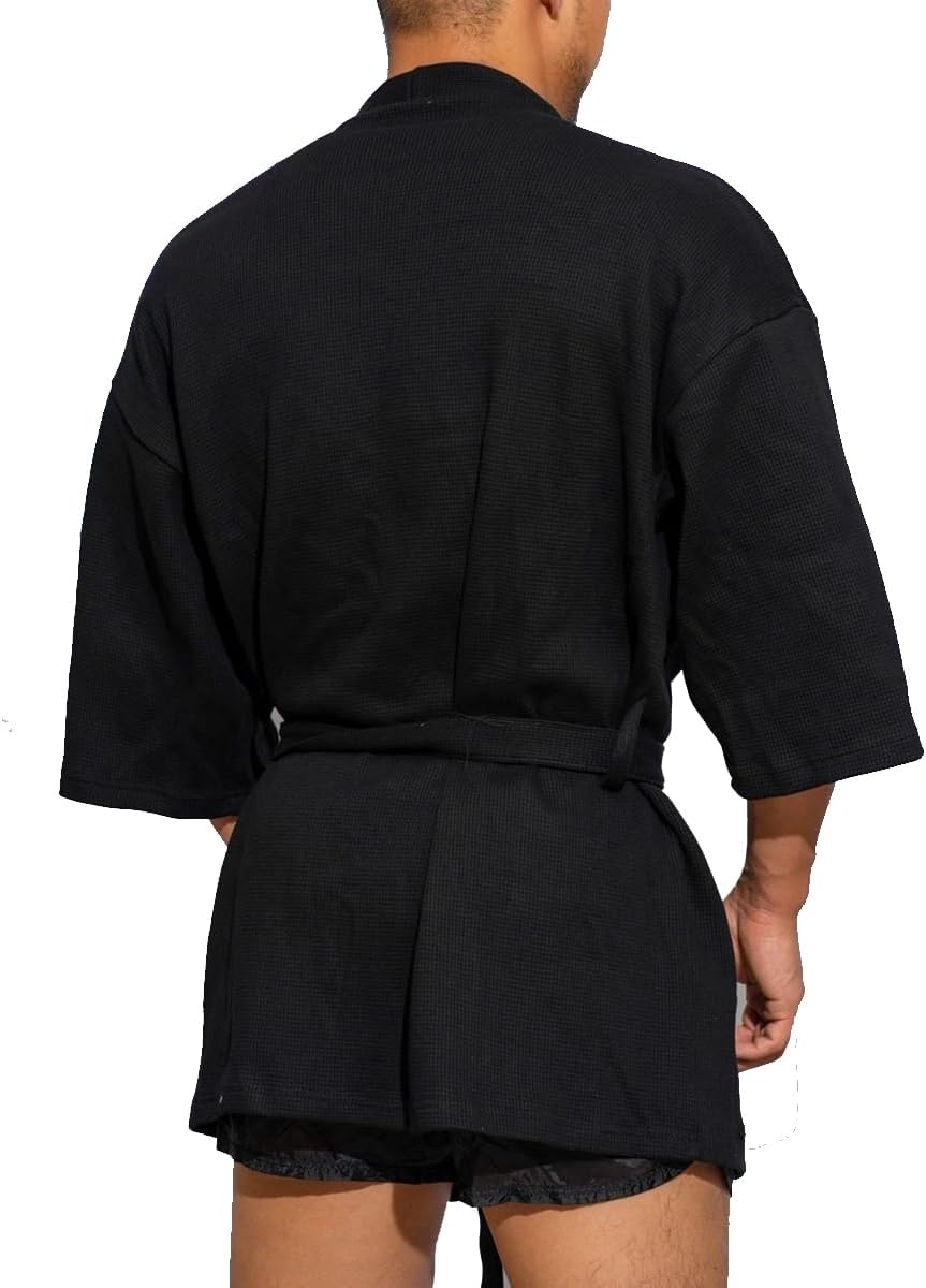 Men's Cotton Lightweight Short Bathrobe