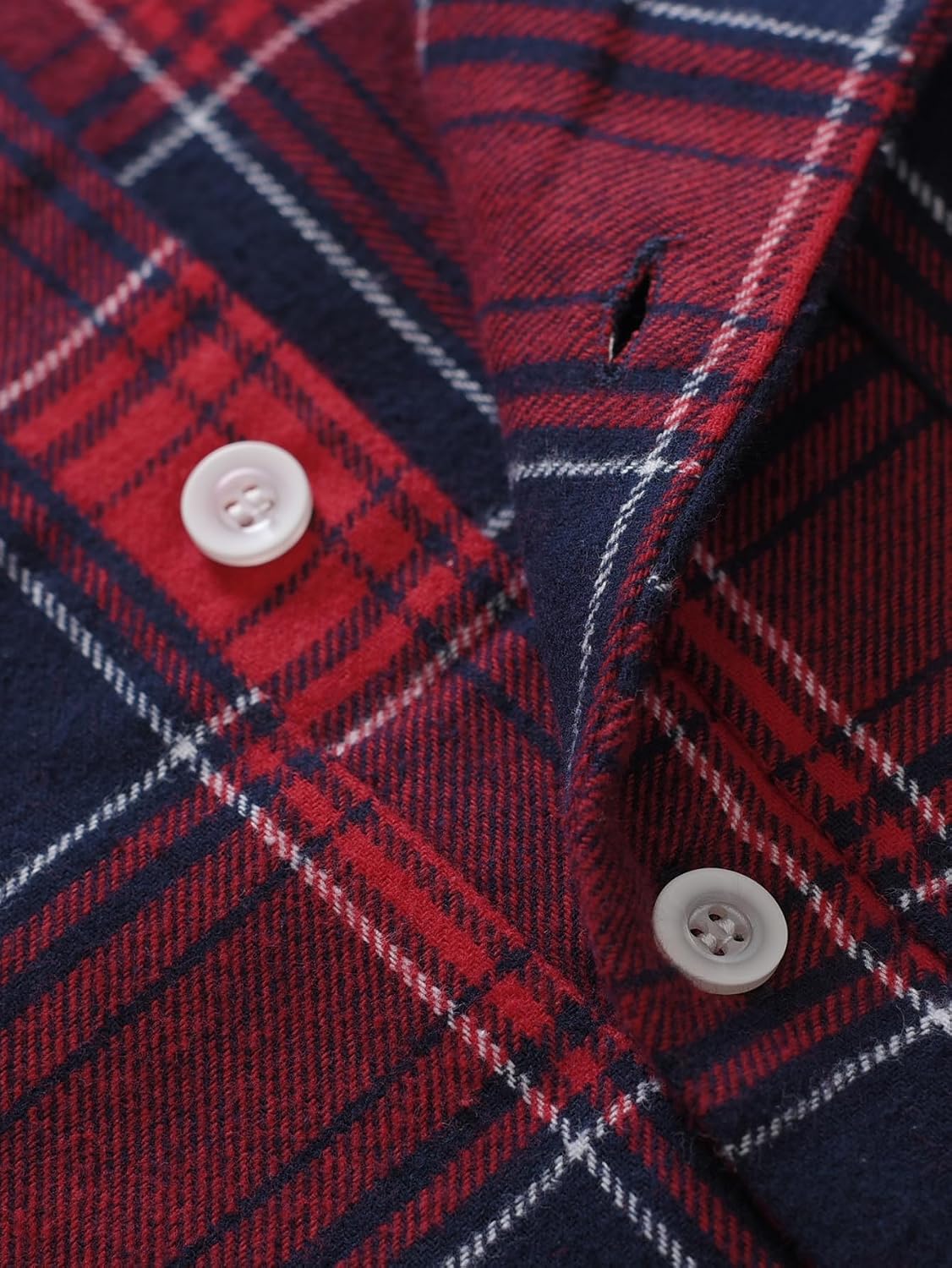 Men's Cotton Flannel Long Sleeve Night Gown