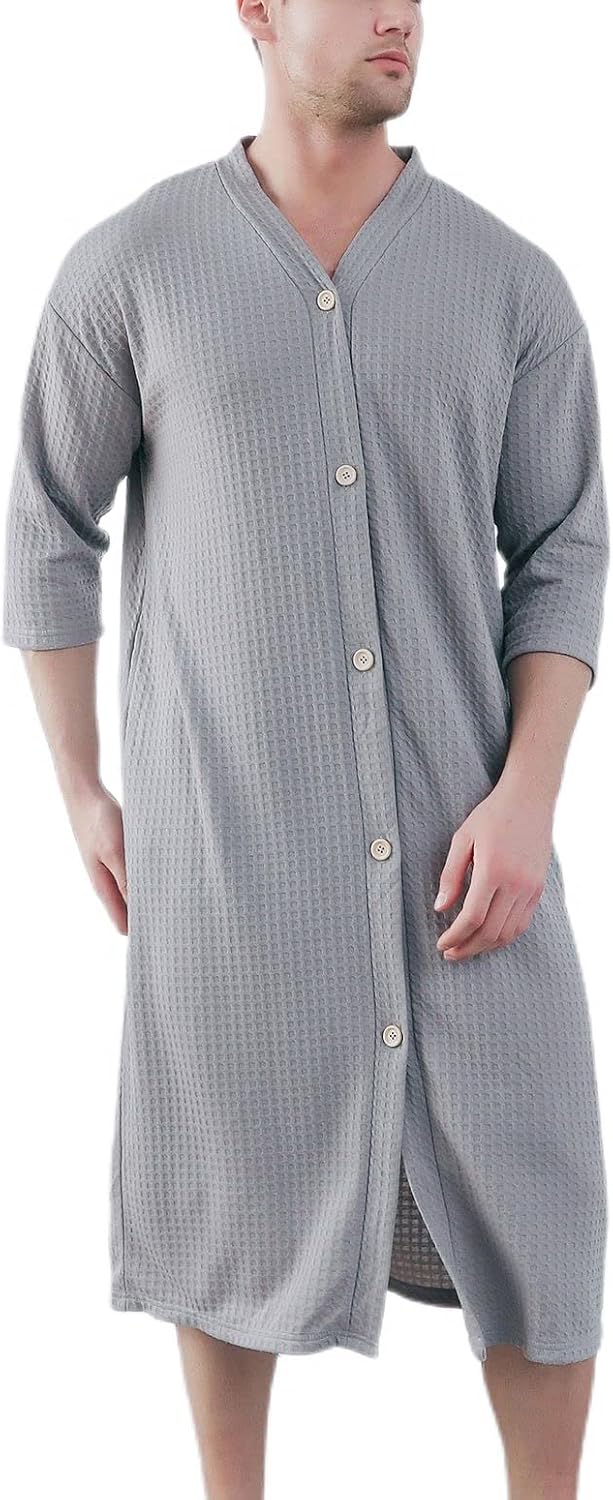 Men's V Neck House Coat Robe