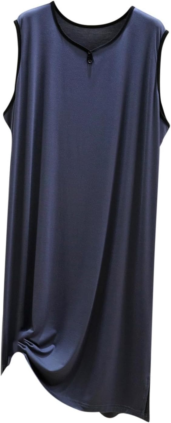 Men's Sleeveless V Neck Nightshirt Men's Sleeveless V Neck Nightshirt