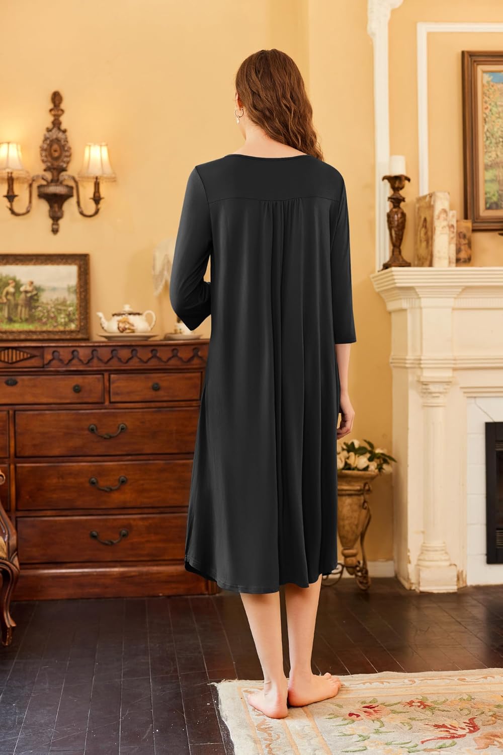 Women Long Nightgown Maxi Sleep Dress Loungewear