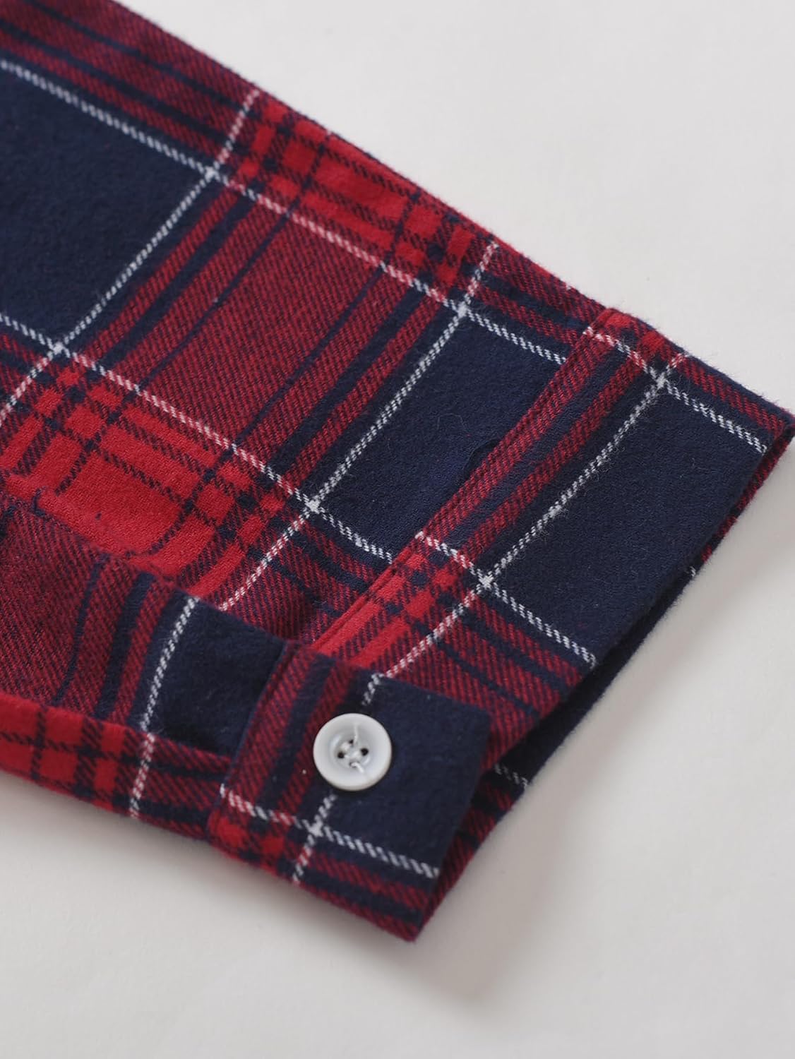 Men's Cotton Flannel Long Sleeve Night Gown